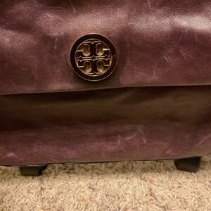 Tory Burch 3 way plumb color purse crossbody,clutch/shoulder bag